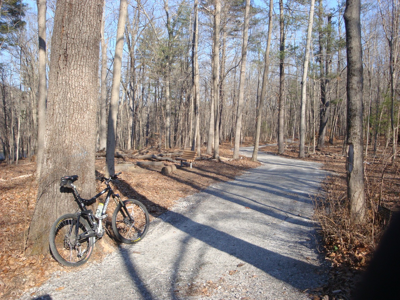 Bike on New Milford River